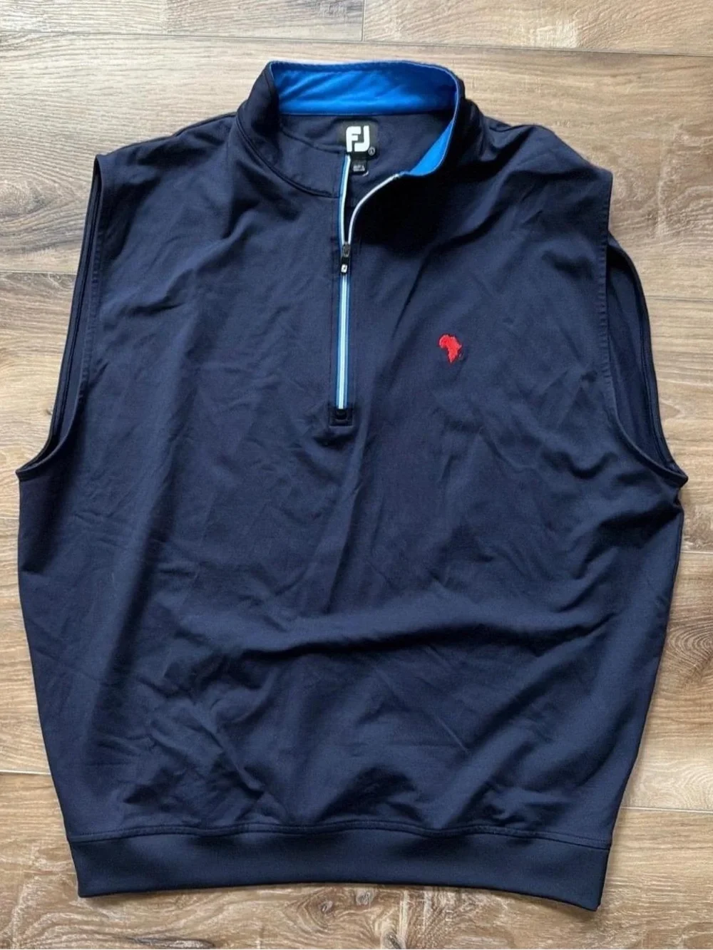 FootJoy Mens Navy Blue 1/4 Zip Golf Vest